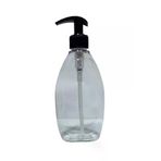 Alsun 100 Adet 400 Ml Sıvı Sabunluk Siyah Pompalı Yassı Model Boş Şişe OtelBukleti-3201