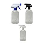 Alsun Boş Fısfıs Sprey Şişe 500 Ml 3 Adet [kimyasala Dayanıklı] şeffaf