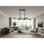 Alt ve Üst 3 Renk Işıklı 80CM Platin ve Gold Renkli Avize - MASA