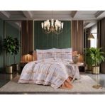 altabi Doğal Pamuklu Çift Kişilik Nevresim Takımı - 52 Tel Dokuma Luna Serisi - Renkli - 220 x 240 cm