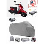Altai Uma 50 Branda Gri Arka Çanta Uyumlu(Topcase) Motosiket Brandası Motor Örtüsü Çadır Su Geçirmez Motosiklet Kılıfı Motor Brandası,lastikli,taşıma Torbalı