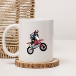 Altair Cross Motosiklet Baskılı Beyaz Kupa