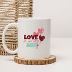 Altair Love is in the Aır Havada Aşk Kokusu Var Baskılı Beyaz Kupa