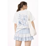 Altair Tr Oversize Beyaz Kadın Bekarlığa Veda Bachelorette (Kişiselleştirilebilir) Baskılı T-Shirt Tişört