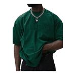 Altamira Erkek Yeşil Brooklyn Kabartma Baskılı Oversize T-Shirt