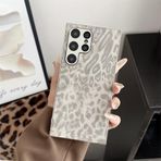 Altartar Cep Telefonu Kılıfı Samsung Galaxy S23 için Kılıf Leopar Koruyucu Kılıf Kız Samsung S23 Leopar Desenli Kılıf Silikon Koruyucu Kılıf Kamera Kapağı İnce Tampon Koruyucu Kadın Gri