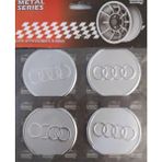Altaş Audi Gri 4'lü 60 mm Alüminyum Yapıştırma Jant Göbeği