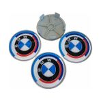 Altaş BMW 50. Yıl Gri 4'lü 65/68 mm Damla Geçme Jant Göbeği