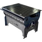 Altaş Mangal 2 mm El Yapım Mangal Taşımalı Sökmeli Mangal Soba - Gri - 1 Adet