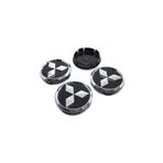 ALTAŞ Mitsubishi Lancer 2010 Kromlu Geçme Jant Göbeği Siyah 4 Lü 60mm-55mm