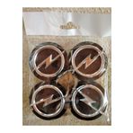 ALTAŞ Opel Kromlu Geçme Jant Göbeği Siyah 4 Lü 55mm