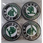 Altaş Skoda Damla Geçme Jant Göbeği Yeşil 4 Lü 58MM- 55MM