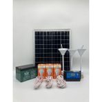 ALTAY 25 Watt Monokristal Panelli Güneş Enerji Seti 3 Ampüllü Solar Aydınlatma ve Telefon Şarj