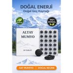 ALTAY MUMYO (Shilajit) | Saf & Doğal İçerik Doğal Mineral Kaynağı 30 Tablet Mumiyo