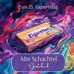 Alte Schachtel Gästebuch zum 25. Geburtstag: 25 Jahre auf der Reise – und noch immer nicht verheiratet! Mit Platz für über 70 Einträge der Gäste