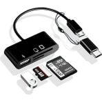Altes Grup Micro USB 3in1 Sd Micrsd Kart Okuyucu Otg Çevirici Kablosu