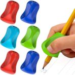 Altes Grup Pencil Grip Pinch Grip Ergonomik Yazma Yardımcısı, Parlak Renkli Kalem Tutacakları, 6'lı Paket TPG-12706