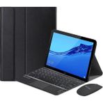 Altes Grup Samsung Tab A8 X207 X200 10.5 Inch Tablet Bluetooth Touchpad Klavye + Bluetooth Mouse + Standlı Kılıf - Bkk7