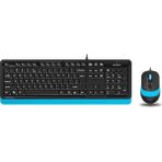 Altes Grup Tech F1010 Q USB Türkçe Fn-Multimedya Klavye+Optik 1600DPI Siyah/mavi Mouse Set