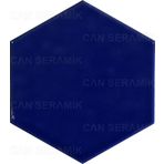 Altıgen Çini Karo -Kobalt (15*17 Cm.) - Can Seramik