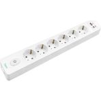Altılı Anahtarlı USB Hızlı Şarjlı (20W) Topraklı Priz, 2m, Çocuk Korumalı