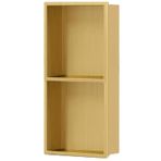 Altın 304 Paslanmaz Çelik Gömme Duş Rafı Dahili Duvar Dolabı Otel ve Ev Banyo Depolama Boyutu 700x280x125mm