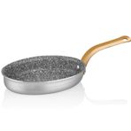 Altın Başak Alüminyum Granit 11x17 cm Mini Oval Tava