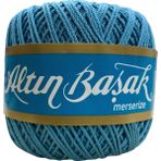 Altın Başak Kroşe Solmaz Merserize El Örgü Dantel Ipliği 50 gr - 001-03 Mavi