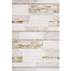 Altın Çizgili Modern Geometrik Etnik Eskitme Desenli Boho Makinada Yıkanabilir Hafif Hav Toz Vermez Leke Tutmaz Kaymaz Taban Dijital Makine Baskı Halı Oturma Odası Salon Yolluk Koridor Mutfak Halısı