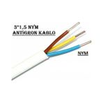 Altın Kablo 3x1.5 Nym Antigron Kablo Tam Bakır 100 Metre