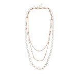 Altın Kaplam Kadın Choker Çoklu Zincir Kolye