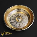 Altın Kaplama Osmanlı Hamam Tası - Pirinç