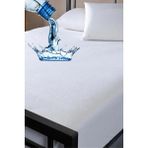 Altın Karma Fitted Çift Kişilik Sıvı Geçirmez 200X220+30 cm Micro Mebranlı Yatak Alezi - 200 x 220 cm - Beyaz