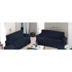 Altın Kelebek Bürümcük Koltuk Örtüsü Maxi Çekyat 3+3 - Füme - 180 x 220 cm