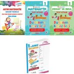Altın Nokta Yayınevi 1. Sınıf Dikkat Zeka - Matematik Test Kitabı Seti - Yaprak Test