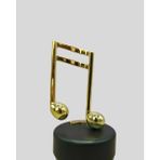 Altın Nota Figürlü Dönen Müzik Kutusu Dekoratif Music Box ( Lisinya )