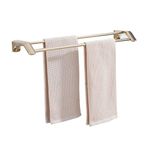 Altın Paslanmaz Çelik Çift Havlu Askısı Duvara Monte Hiçbir Matkap Banyo nizer 40cm Duş Caddy Çift Havlu Barları ile Havlu ve Aksesuarları için Mükemmel