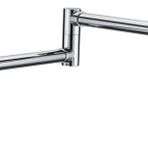 Altın Pirinç Tencere Dolum Musluğu Mutfak Musluğu Tek Soğuk Tek Delikli Musluk Döndürülebilir Katlanır Musluk Krom Lavabo Musluğu Duvara Monte(Chrome B)