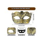 Altın Renk Eskitme Balo Maskesi tkl99473