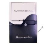 Altın Renk Gündüz Gece Arkadaş Şans Bilekliği - 2689