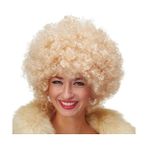 Altın Renk Kıvırcık Afro Parti Peruğu