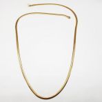 Altın Renk Sıkıştırılmış Çelik Zincir Kolye