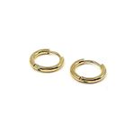 Altın Renk Yuvarlak Unisex Küpe EAR16