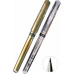 Altın Sarı Ve Gümüş Gri İmza Kalemi 2 Adet Uniball Signo Broad 1.0 Mm Roller Pilot Kalem Um-153 Yaldızlı Davetiye Kalemi