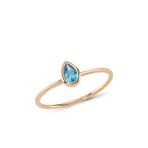 Altın Sepeti Pembe Renkli Taşlı Yüzük