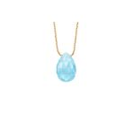 Altın Sepeti Rose Aqua Damla Taşlı Kolye