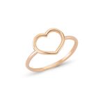 Altın Sepeti Rosegold Kalp Yüzük
