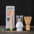 Altın Tarzı 4 Adet Maccha Blender Takım Elbise El Yapımı Bambu Blender Çay Kaşığı Karıştırıcı Desteği Japon Matcha Blender Takım Elbise Japon Çay Seti (Yurt Dışından)