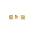 Altın Top Küpe Simli 14k Gold 7,0 Mm