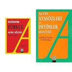 ALTIN TÜRKÇE SÖZLÜK-TEMEL EĞİTİM: TDK Uyumlu & Altın Atasözleri Ve Deyimler Sözlüğü Ülkü Kuşçu - Ülkü Kuşçu (2 Kitap Set)